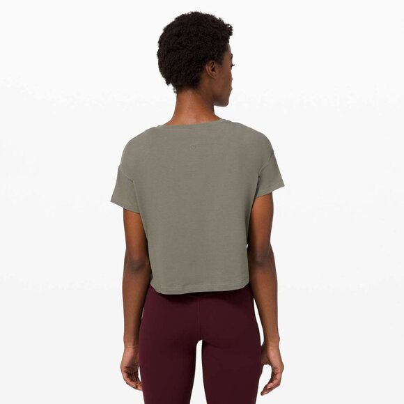 lululemon Grey Sage Cates Tee size 6 - Picture 2 of 11